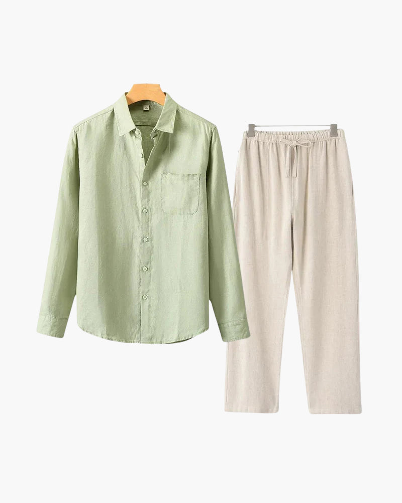 Old Money Linen Combo (Longsleeve) VIP