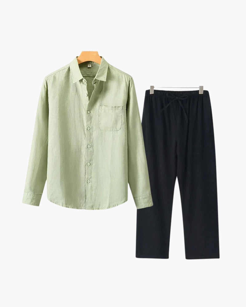 Old Money Linen Combo (Longsleeve) VIP