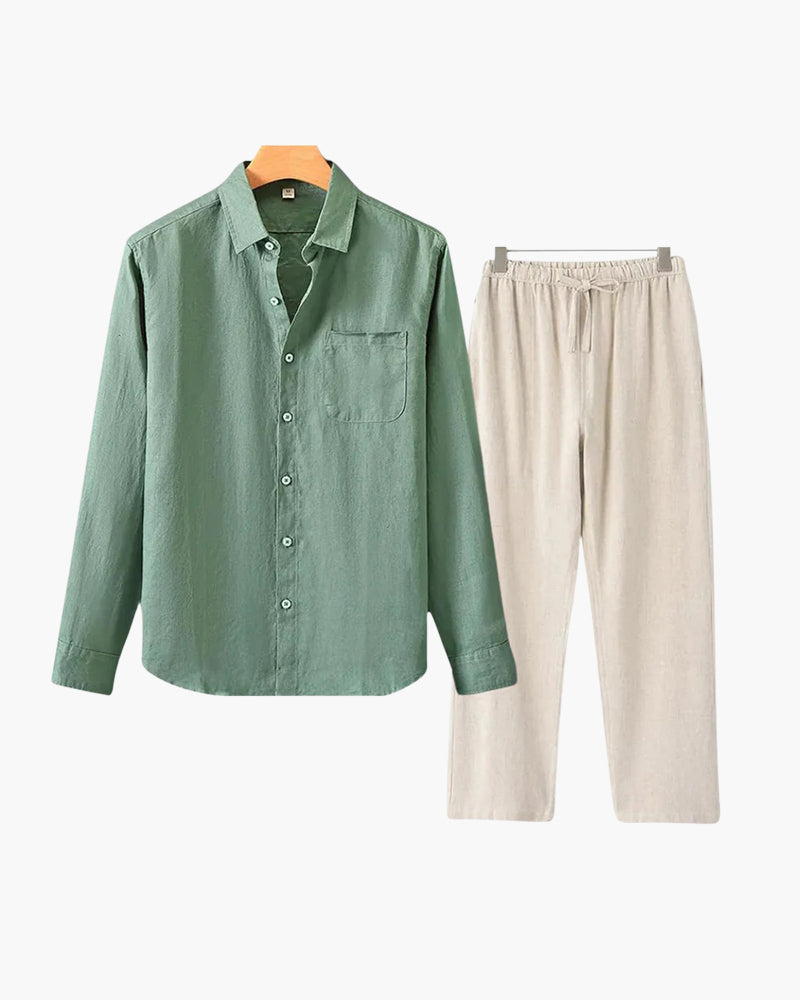 Old Money Linen Combo (Longsleeve) VIP