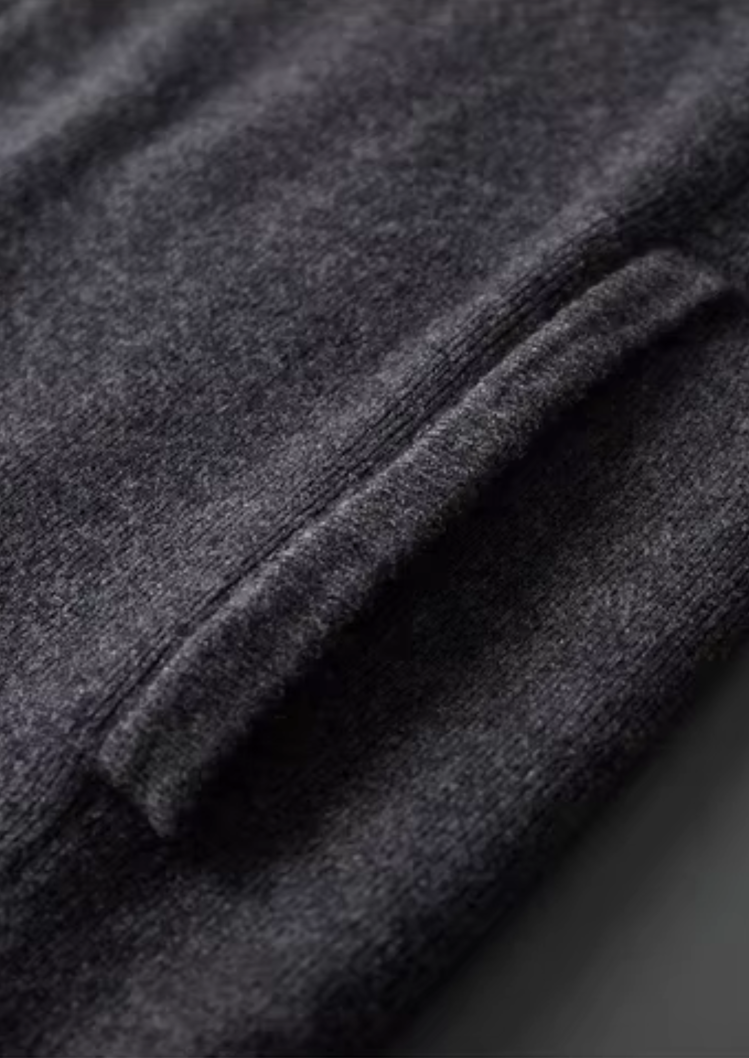 NOBA WOOL RIBBED POLO CARDIGAN