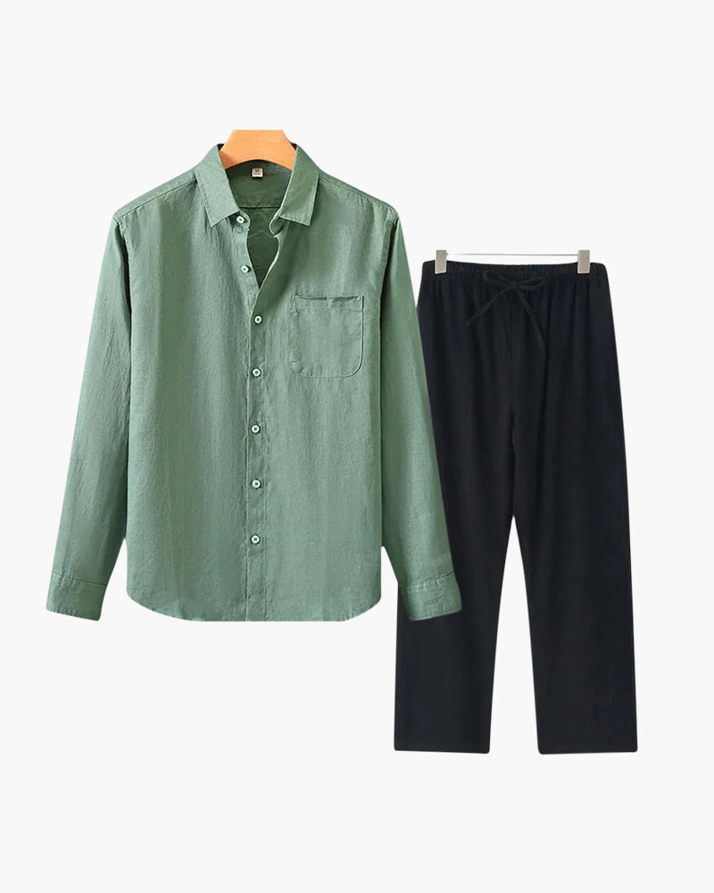 Old Money Linen Combo (Longsleeve) VIP