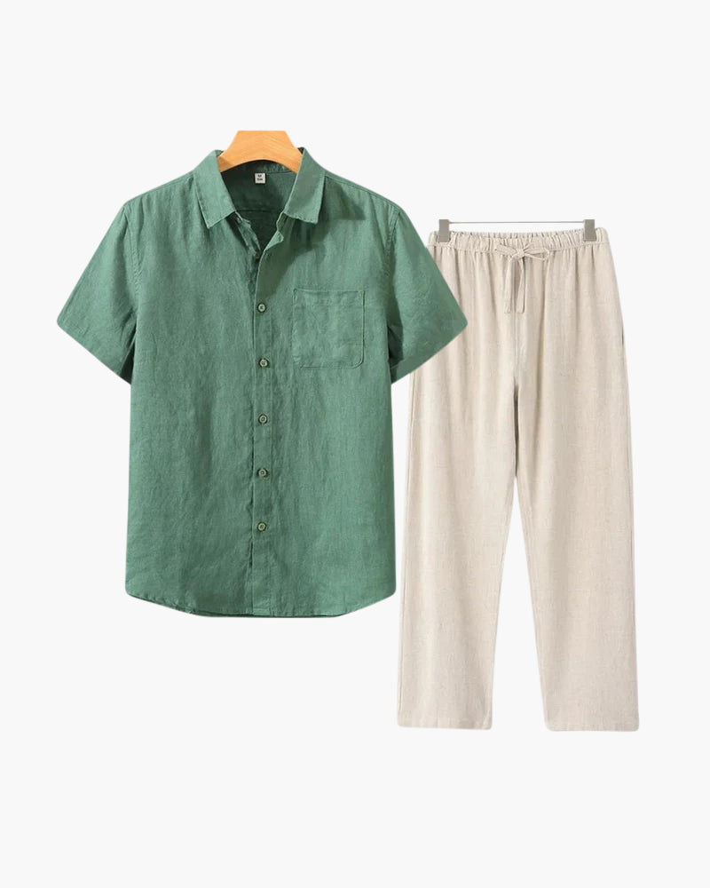Old Money Linen Combo (Shortsleeve) VIP