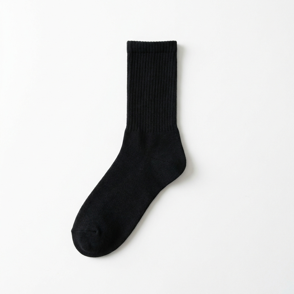 Black crew socks