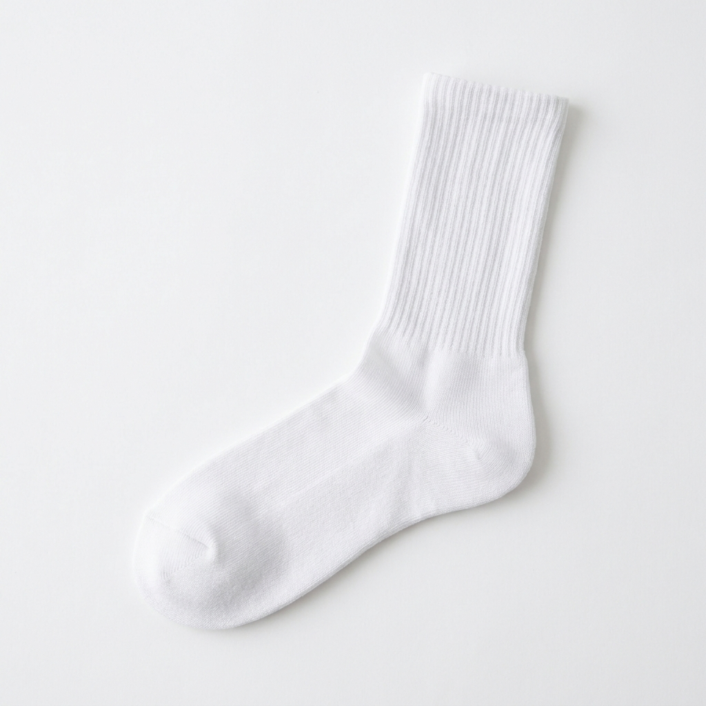 White crew socks